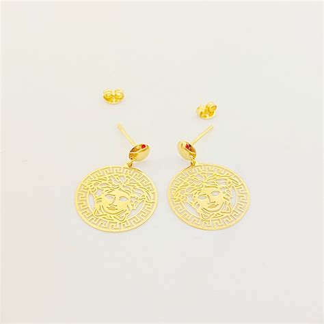 are versace earrings real gold|versace earrings afterpay.